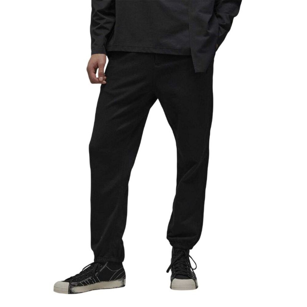 Y-3 Mens French Terry Tracksuit Bottoms / Black